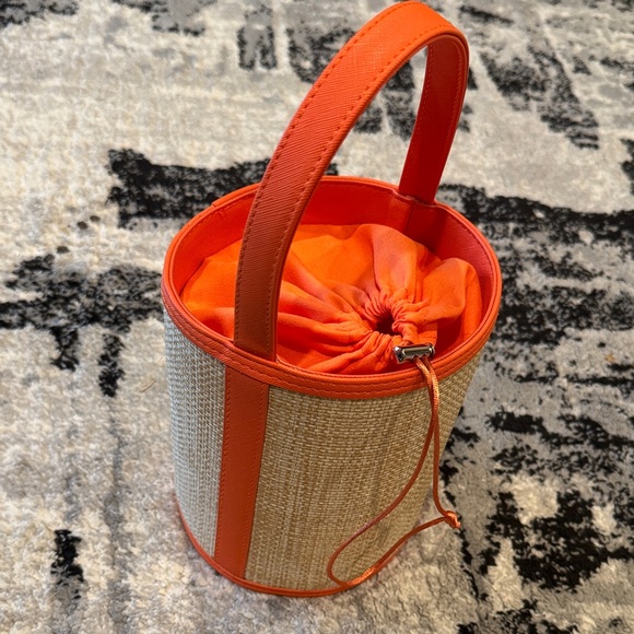 Orange and Tan Bucket Bag - Picture 1 of 6